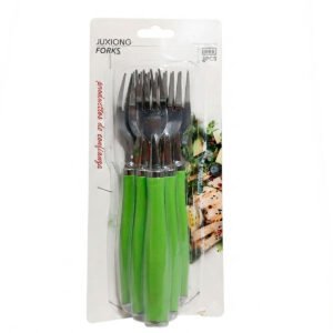 TENEDOR 6 PIEZAS MANGO PLASTICO
