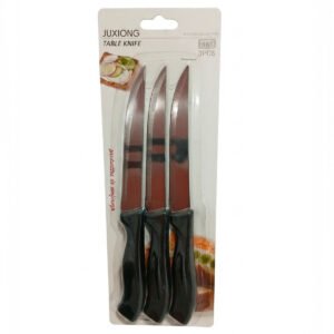 CUCHILLO 3 PIEZAS MANGO DE PLASTICO