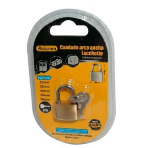 CANDADO DE BRONCE 20MM + 2 LLAVES