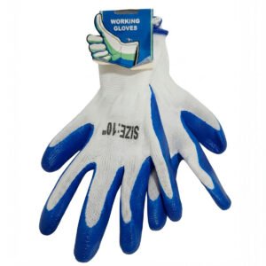 GUANTES DE NITRILO CON GOMA AZUL