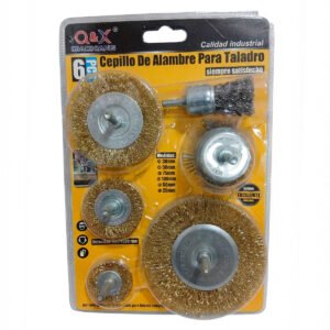 SET CEPILLO DE ALAMBRE PARA TALADRO 6PZ