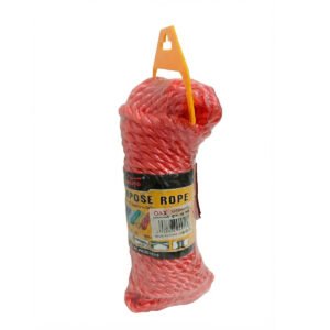 CUERDA DE NYLON 8MM*15MTS ROJA