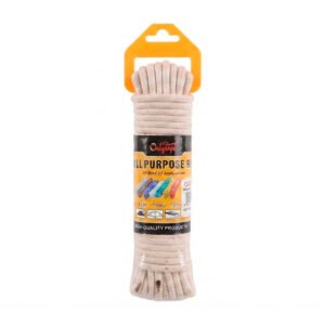 CUERDA DE ALGODON 6MM*10MTS BLANCA
