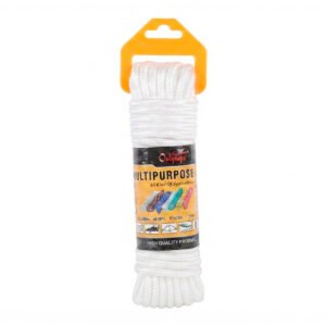 CUERDA DE SEGURIDAD 6MM*10MTS BLANCA