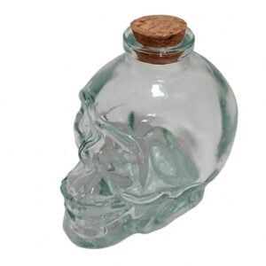 CALAVERA DE VIDRIO CON TAPA DE CORCHO