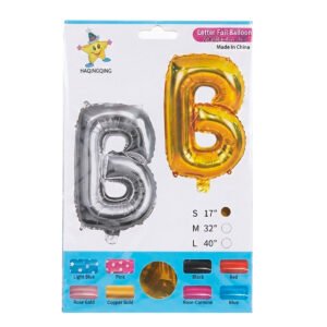 GLOBO INFLABLE LETRA B - 16'' DORADO
