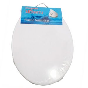 ASIENTO DE INODORO PLÁSTICO BLANCO