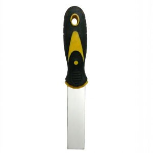 ESPATULA DE ACERO CON MANGO DE GOMA 25MM