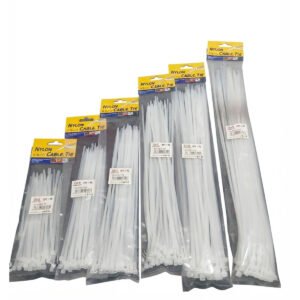 PRECINTOS BLANCOS PLASTICOS - 25CM