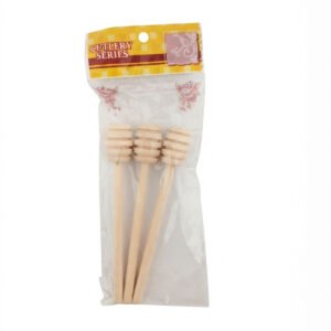 3 PALITOS DE MIEL EN FORMA DE D.