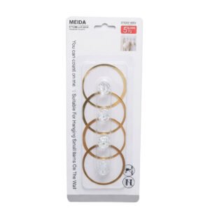 GANCHO 4PCS BORDE DORADO REDONDO T